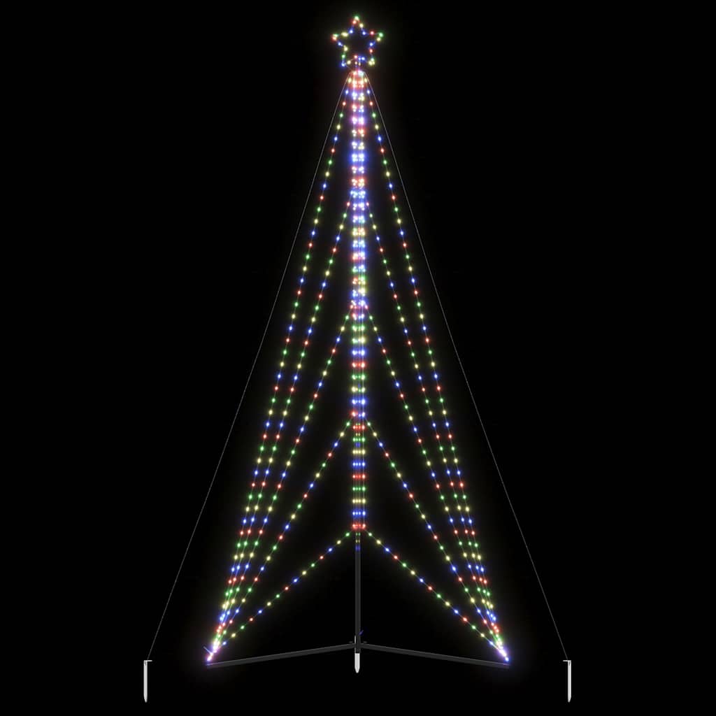 VIDAXL LED Weihnachtsbaum 615 LEDs Bunt 404,5 cm