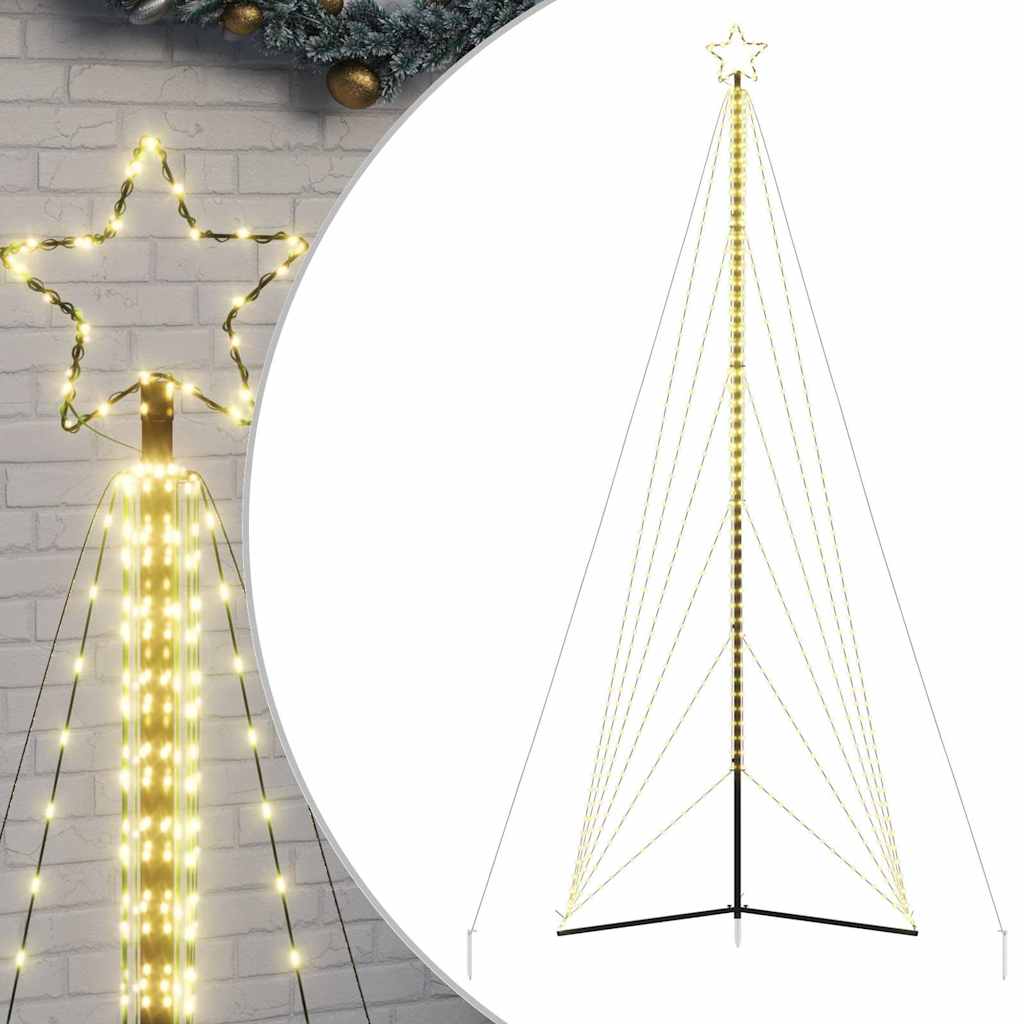 Vidaxl LED Weihnachtsbaum 861 LEDs warmes Weiß 478 cm