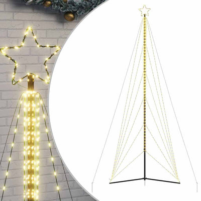 Vidaxl LED Weihnachtsbaum 861 LEDs warmes Weiß 478 cm
