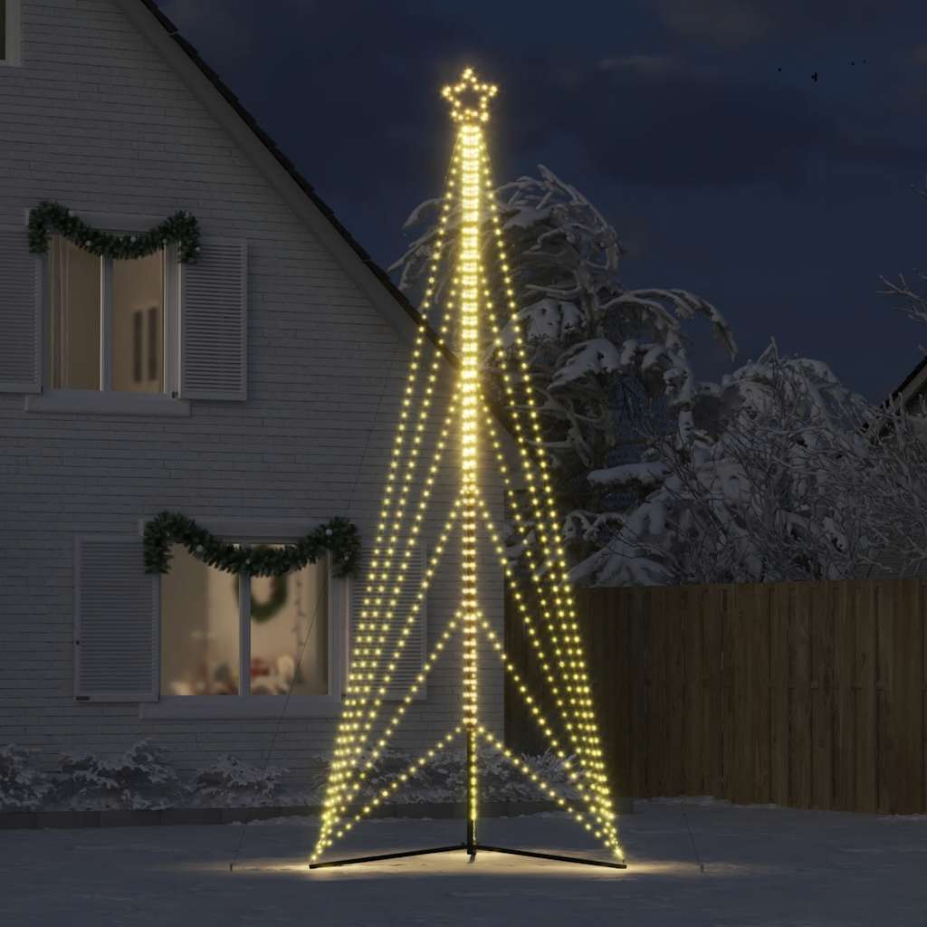 Vidaxl LED Weihnachtsbaum 861 LEDs warmes Weiß 478 cm