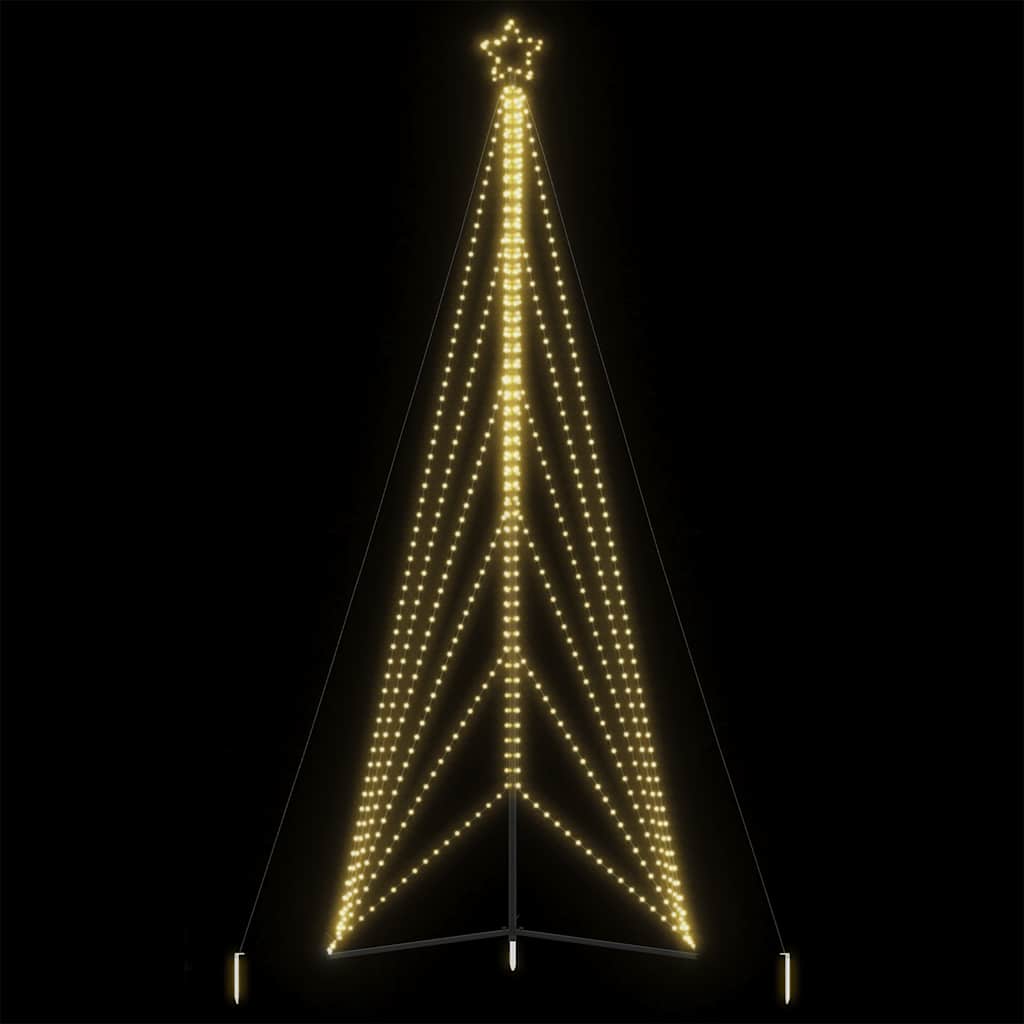 Vidaxl LED Weihnachtsbaum 861 LEDs warmes Weiß 478 cm