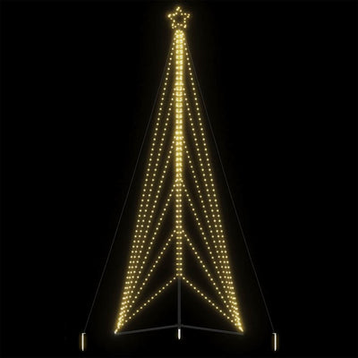 Vidaxl LED Weihnachtsbaum 861 LEDs warmes Weiß 478 cm