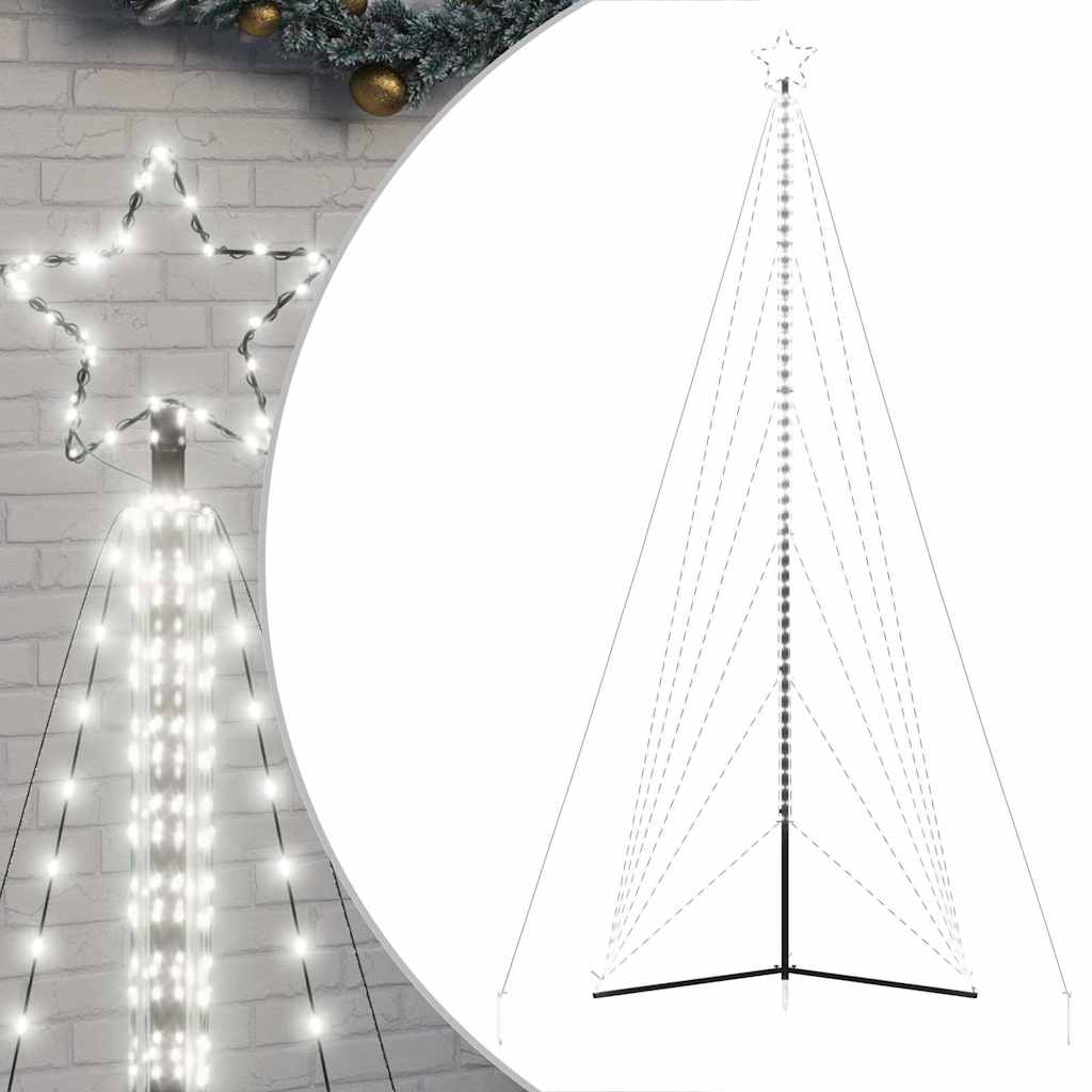 VIDAXL LED Weihnachtsbaum 861 LEDs kalt weiß 478 cm