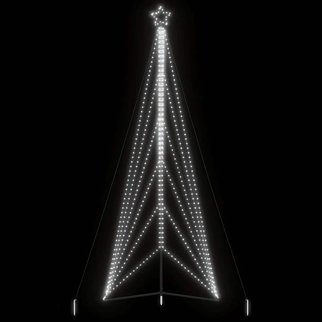 VIDAXL LED Weihnachtsbaum 861 LEDs kalt weiß 478 cm