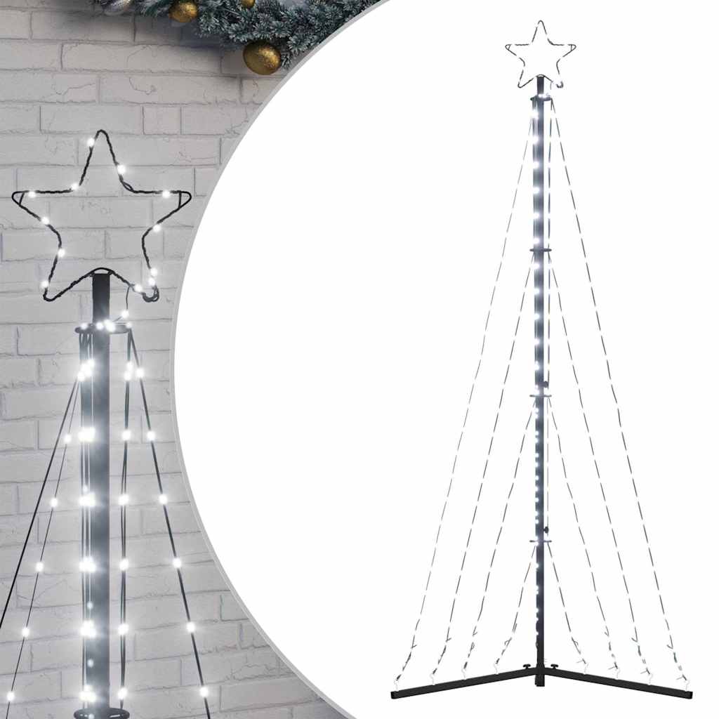 VIDAXL LED Weihnachtsbaum 339 LEDs kalt weiß 187 cm