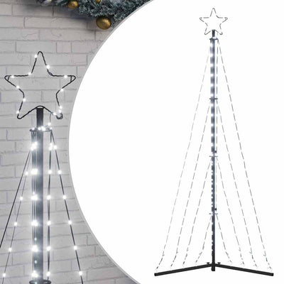 VIDAXL LED Weihnachtsbaum 339 LEDs kalt weiß 187 cm