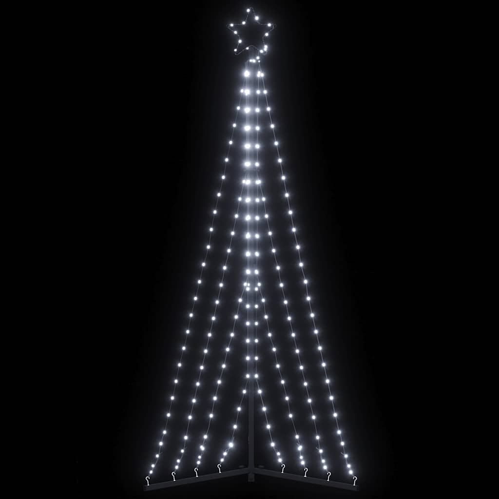 VIDAXL LED Weihnachtsbaum 339 LEDs kalt weiß 187 cm