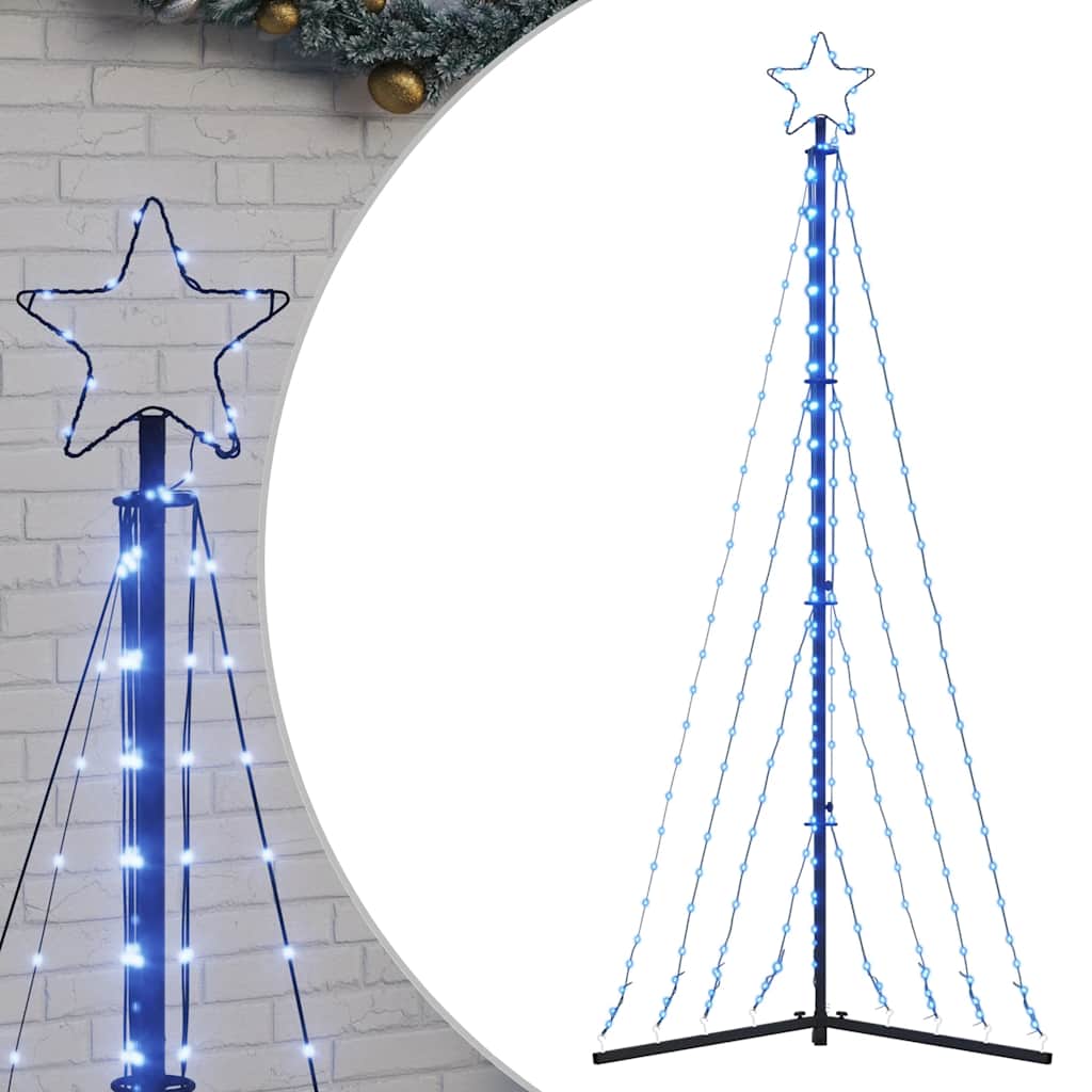 VIDAXL LED Weihnachtsbaum 339 LEDs 187 cm Blau