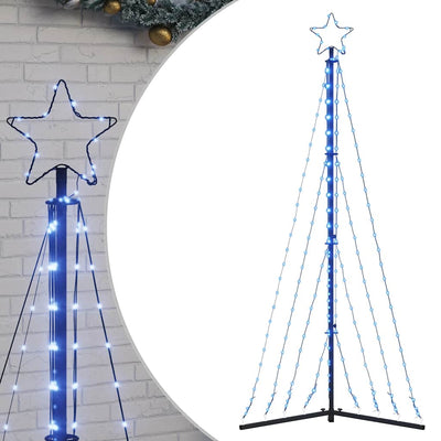 VIDAXL LED Weihnachtsbaum 339 LEDs 187 cm Blau