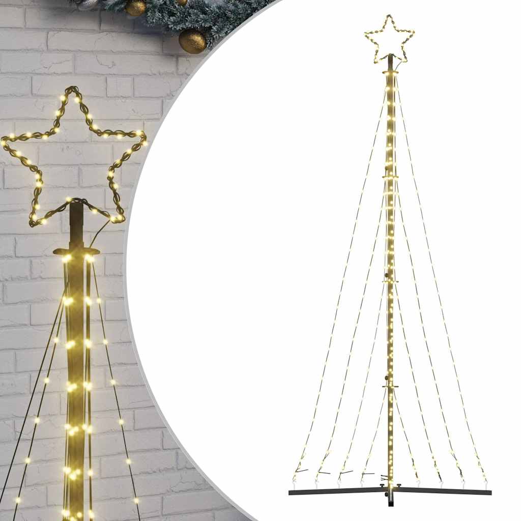 Vidaxl LED Weihnachtsbaum 447 LEDs warm weiß 249 cm