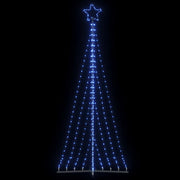 Vidaxl LED Weihnachtsbaum 447 LEDs 249 cm Blau - afbeelding 1