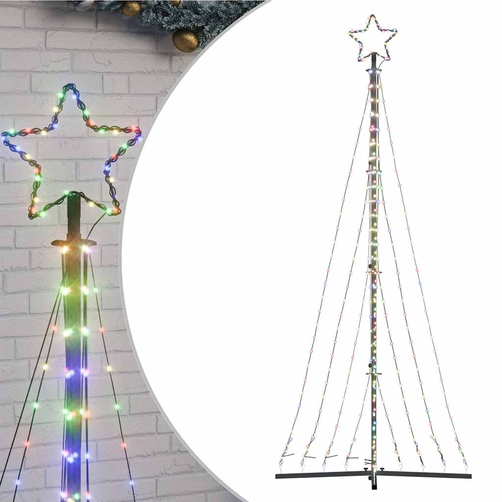 Vidaxl LED Weihnachtsbaum 447 LEDs Bunt 249 cm