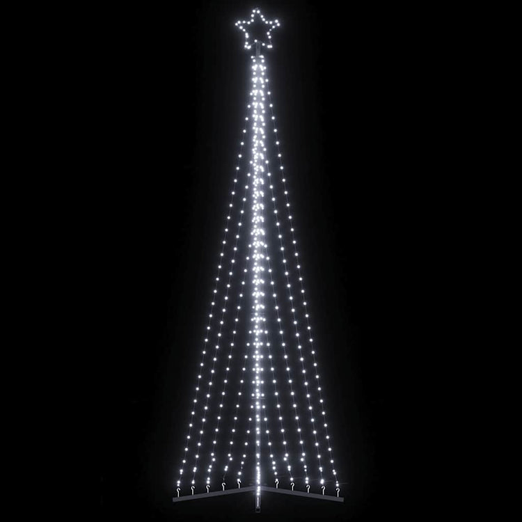 VIDAXL LED Weihnachtsbaum 495 LEDs Kalt weiß 300,5 cm