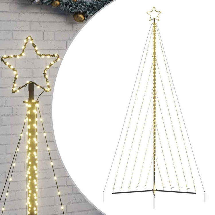 Vidaxl LED Weihnachtsbaum 570 LEDs warmes Weiß 399 cm