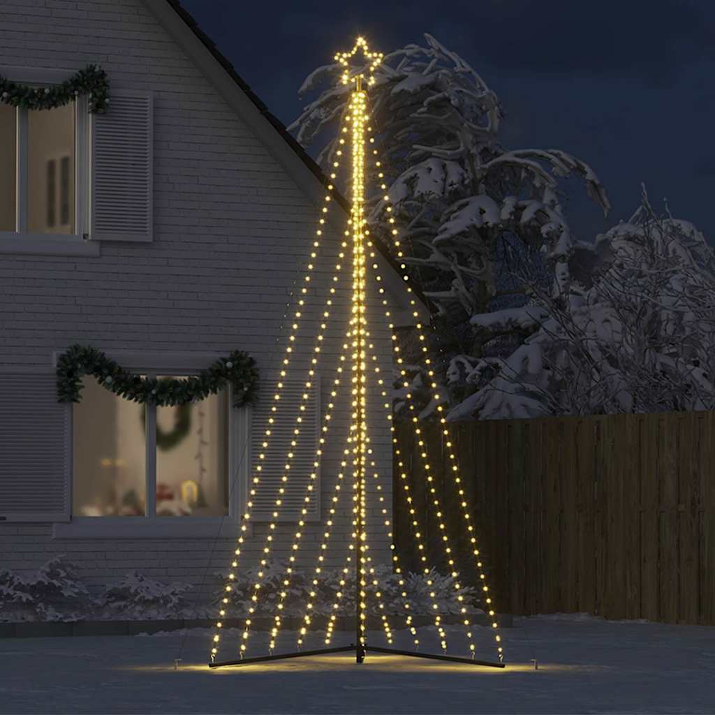 Vidaxl LED Weihnachtsbaum 570 LEDs warmes Weiß 399 cm