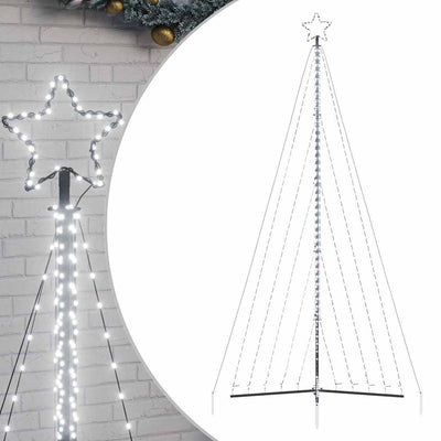 VIDAXL LED Weihnachtsbaum 570 LEDs kalt weiß 399 cm