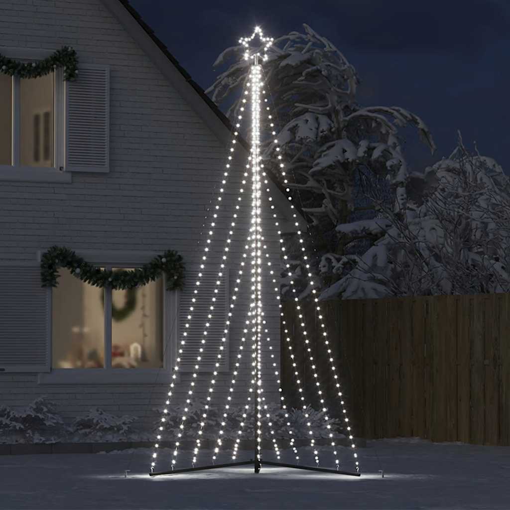 VIDAXL LED Weihnachtsbaum 570 LEDs kalt weiß 399 cm
