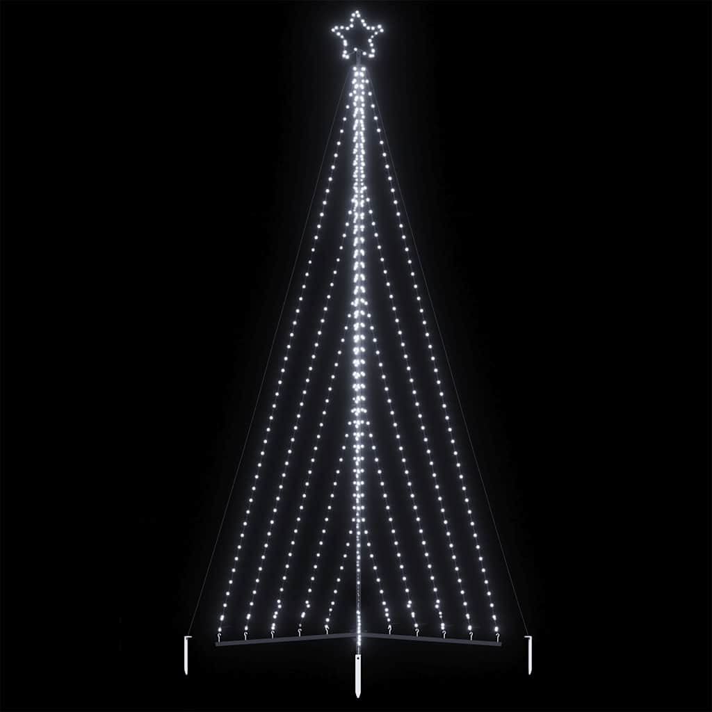 VIDAXL LED Weihnachtsbaum 570 LEDs kalt weiß 399 cm