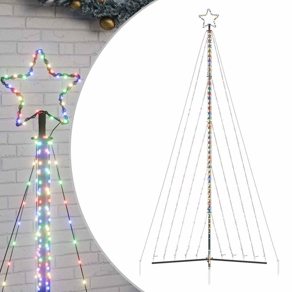 VIDAXL LED Weihnachtsbaum 570 LEDs Bunt 399 cm