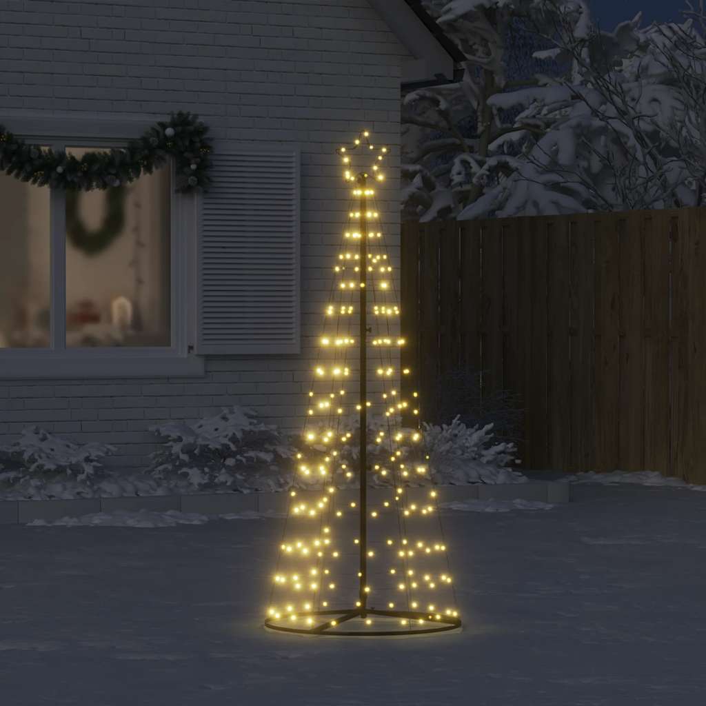 Vidaxxl LED-Weihnachtsbaum 200 LEDs warmweiß 180 cm