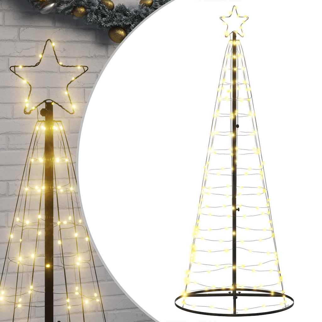 Vidaxxl LED-Weihnachtsbaum 200 LEDs warmweiß 180 cm