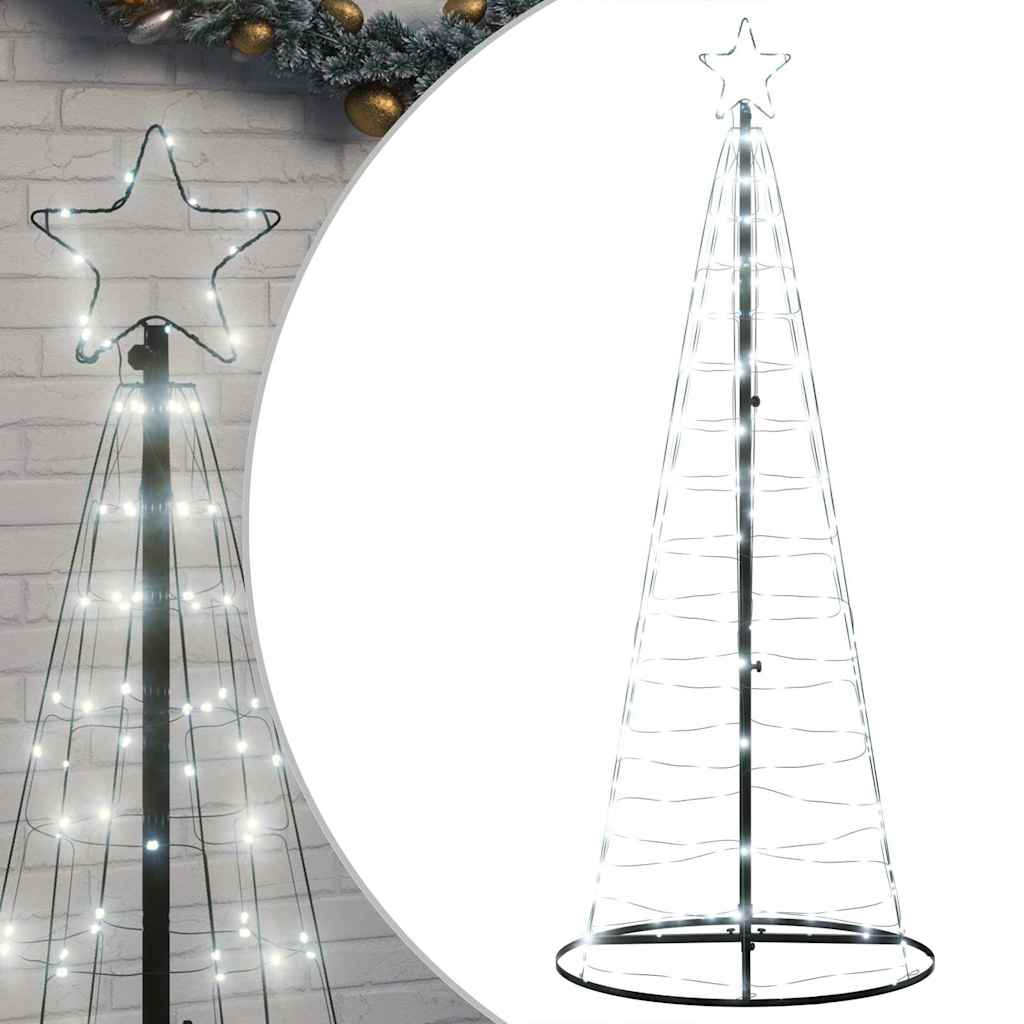 VIDAXL LED Weihnachtsbaum 200 LEDs kalt weiß 182 cm