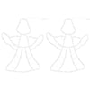 Vidaxl Weihnachtslichter Engel Silhouette 2 ST 50 LEDs warm Weiß