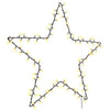 Vidaxl Weihnachtsbeleuchtung Star Silhouette 115 LEDs warm Weiß
