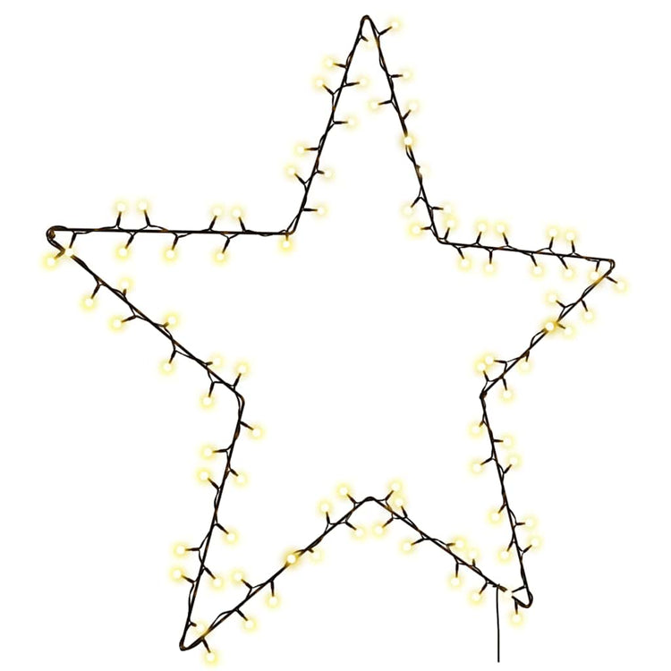 Vidaxl Weihnachtsbeleuchtung Star Silhouette 115 LEDs warm Weiß
