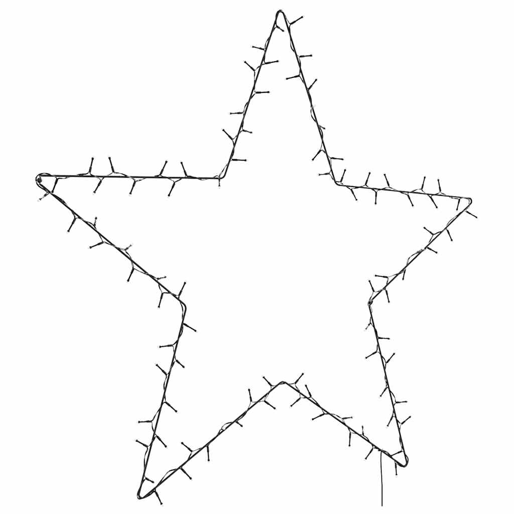 Vidaxl Weihnachtsbeleuchtung Star Silhouette 115 LEDs warm Weiß