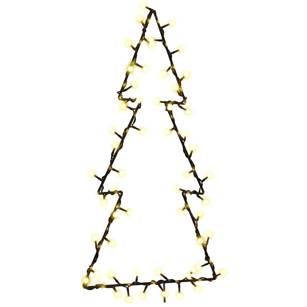 Vidaxl Weihnachtsbeleuchtung Weihnachtsbaum Silhouette 80 LEDs warm Weiß