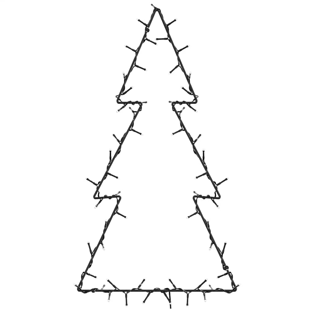 Vidaxl Weihnachtsbeleuchtung Weihnachtsbaum Silhouette 80 LEDs warm Weiß