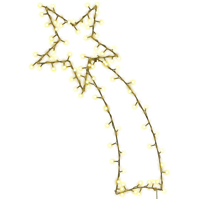 Vidaxl Weihnachtsbeleuchtung fallende Stern Silhouette 115 LEDs warmes Weiß