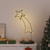 Vidaxl Weihnachtsbeleuchtung fallende Stern Silhouette 115 LEDs warmes Weiß
