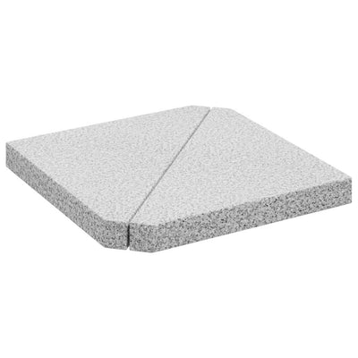 Vidaxl Parasol -Fußballplatten 2 St. dreieckig 14 kg Granitgrau