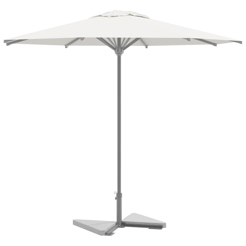 Vidaxl Parasol -Fußballplatten 2 St. dreieckig 14 kg Granitgrau