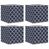 VIDAXL -Speicherboxen 4 PCs falten 32x32x32 cm UNTENT FOLFEL Blau