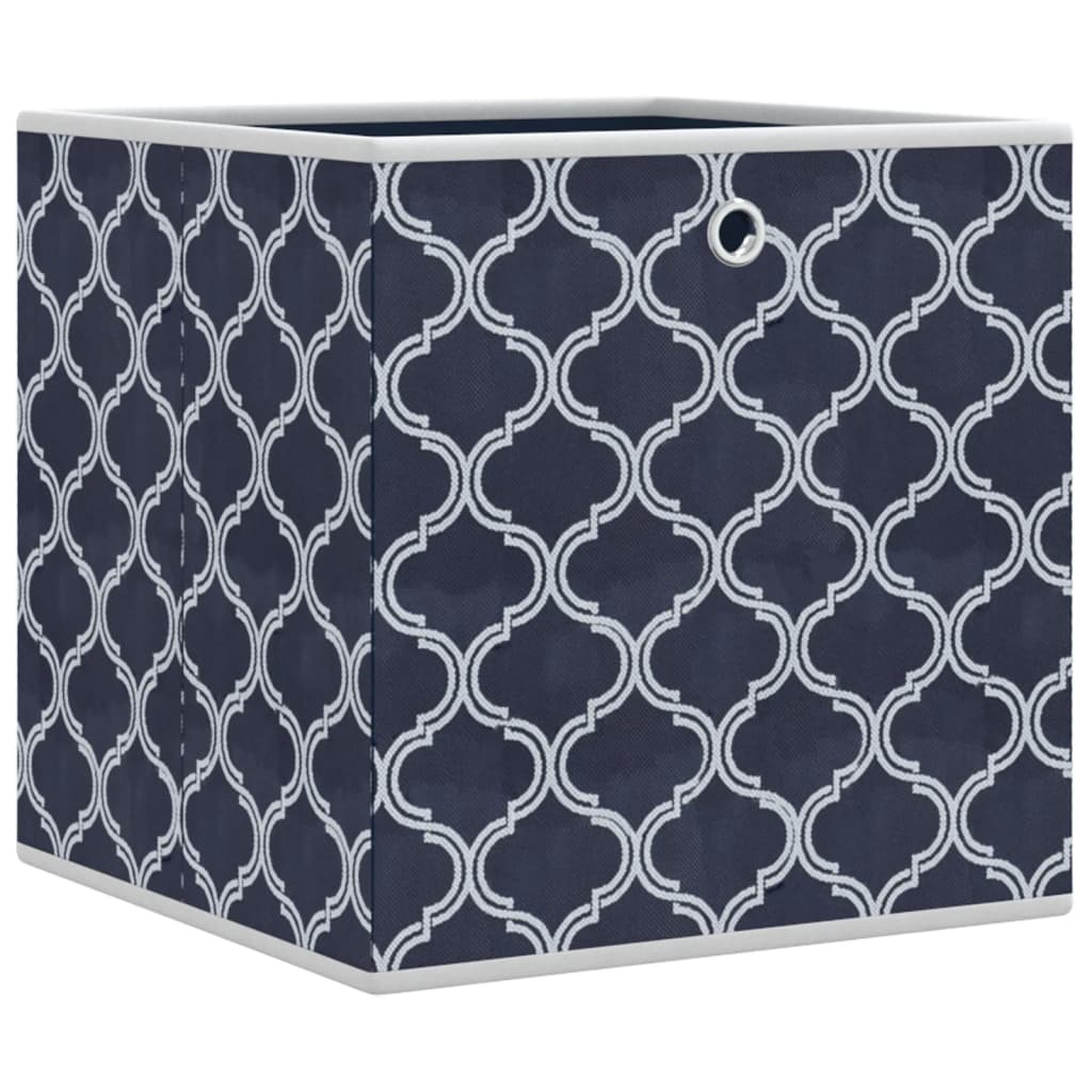 VIDAXL -Speicherboxen 4 PCs falten 32x32x32 cm UNTENT FOLFEL Blau