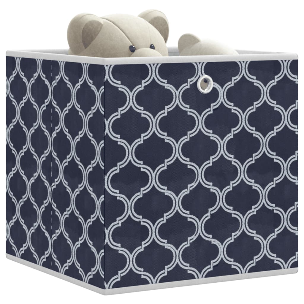 VIDAXL -Speicherboxen 4 PCs falten 32x32x32 cm UNTENT FOLFEL Blau