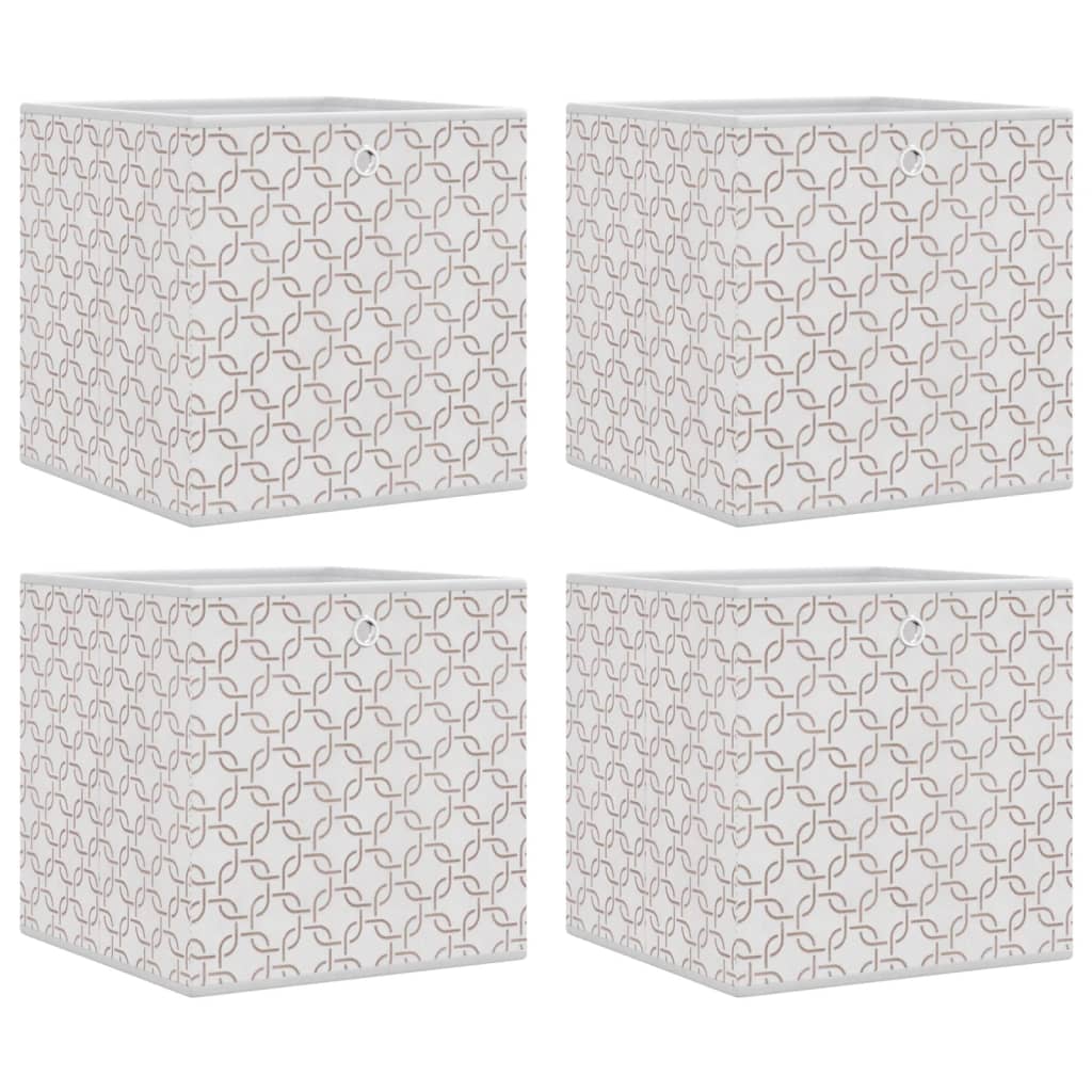 VIDAXL -Speicherboxen 4 PCs faltbar 32x32x32 cm ungeerierungste Staubcreme