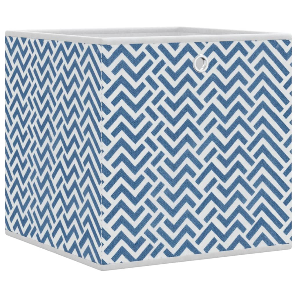 VIDAXL -Speicherboxen 4 PCs falten 32x32x32 cm UNTENT FOLFEL Blau
