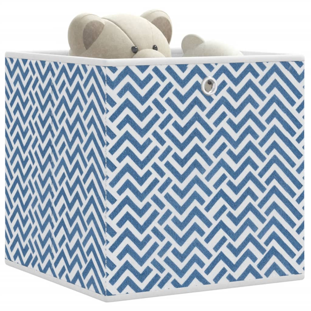 VIDAXL -Speicherboxen 4 PCs falten 32x32x32 cm UNTENT FOLFEL Blau