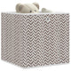 VIDAXL -Speicherboxen 4 PCs falten 32x32x32 cm Unsicherheit Stoffbraun