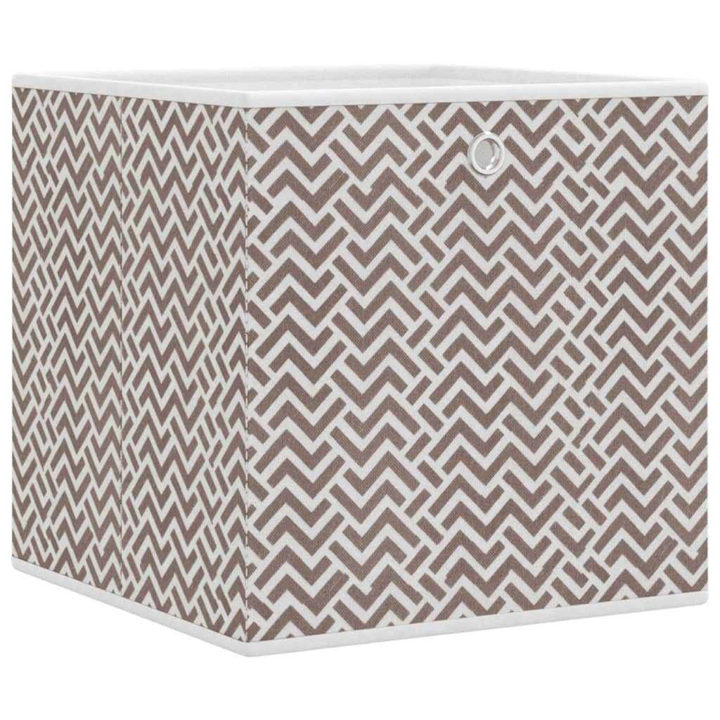 VIDAXL -Speicherboxen 10 PCs falten 32x32x32 cm UNTENT FOLM BROWN