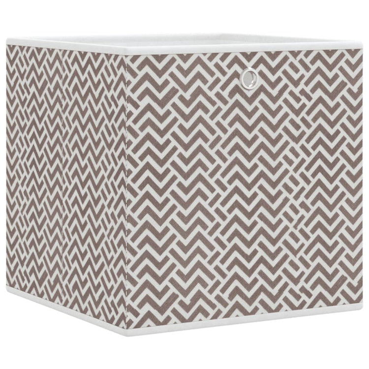 VIDAXL -Speicherboxen 10 PCs falten 32x32x32 cm UNTENT FOLM BROWN