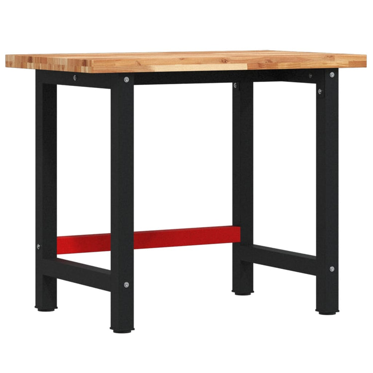 Vidaxx rechteckige Werkbank 100x60x83 cm massives Akazienholz