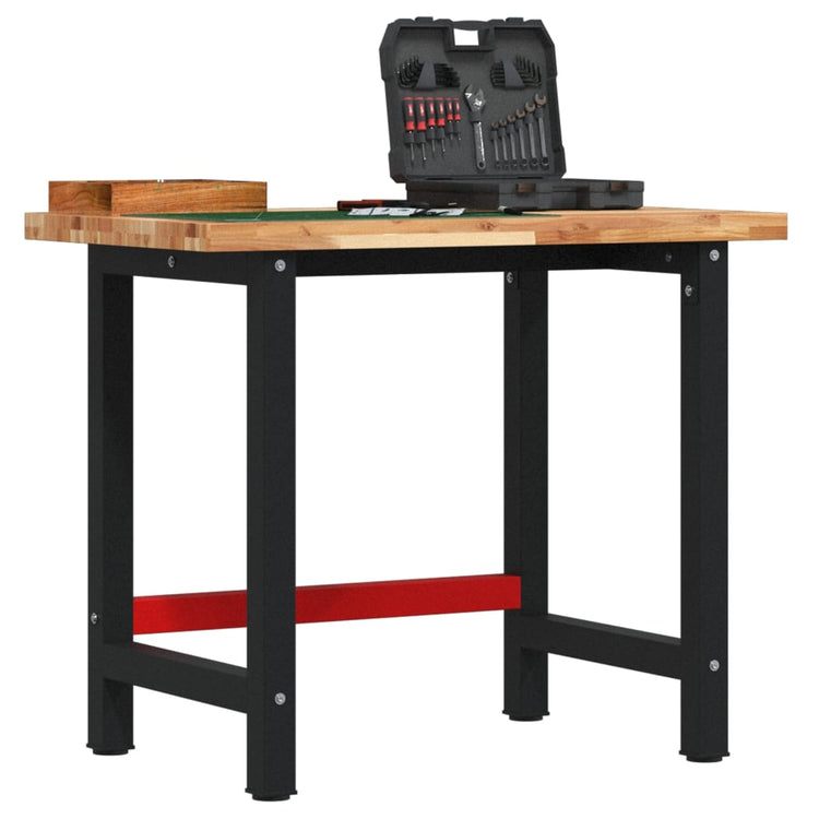 Vidaxx rechteckige Werkbank 100x60x83 cm massives Akazienholz