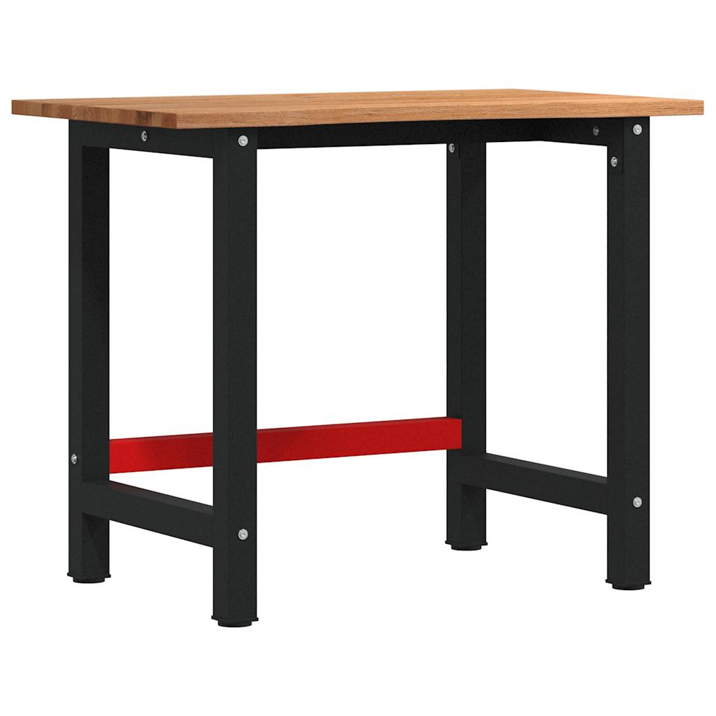 Vidaxx Werkbank 100x60x81,5 cm Eiche massiv hellbraun
