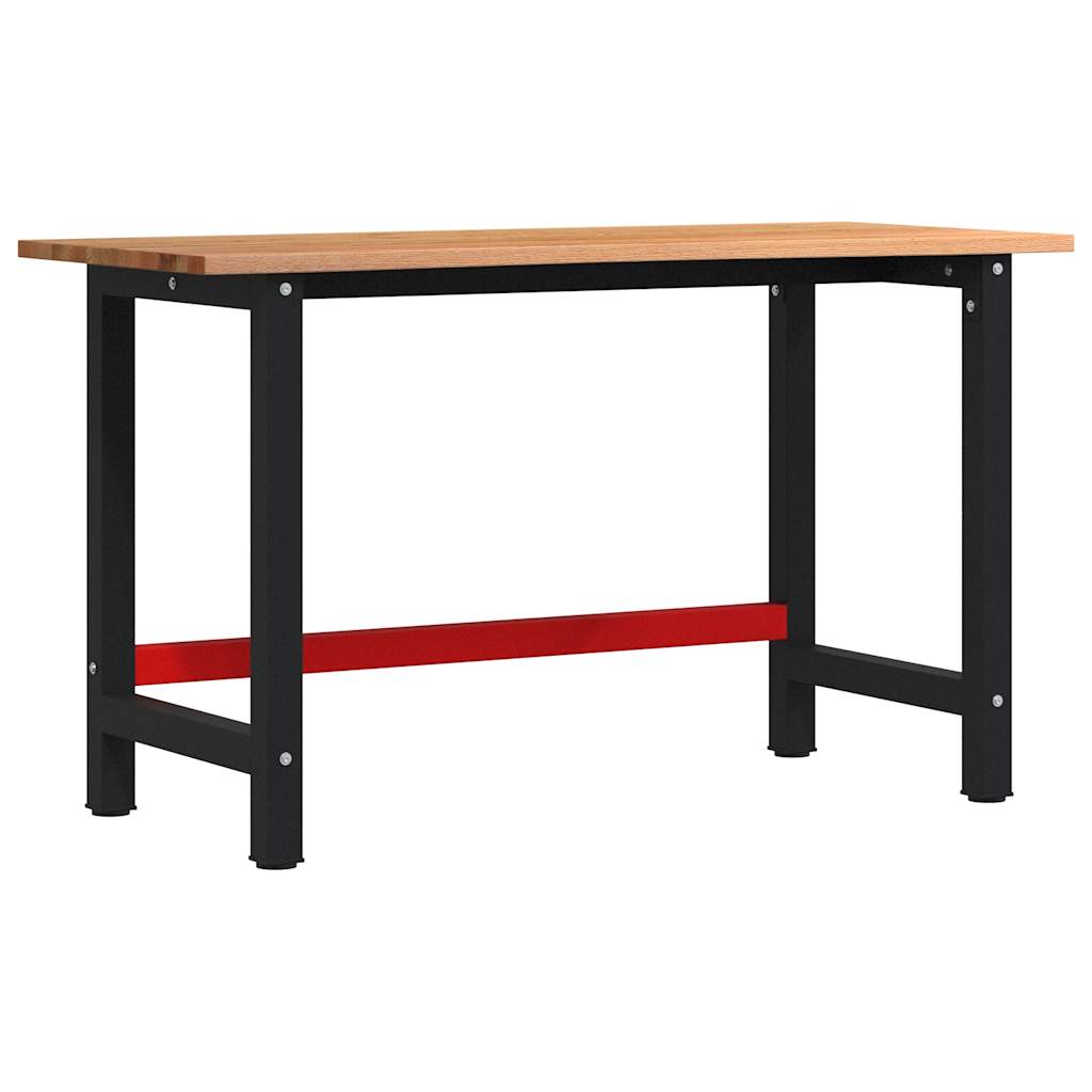Vidaxx Werkbank 140x60x81,5 cm Eiche massiv hellbraun