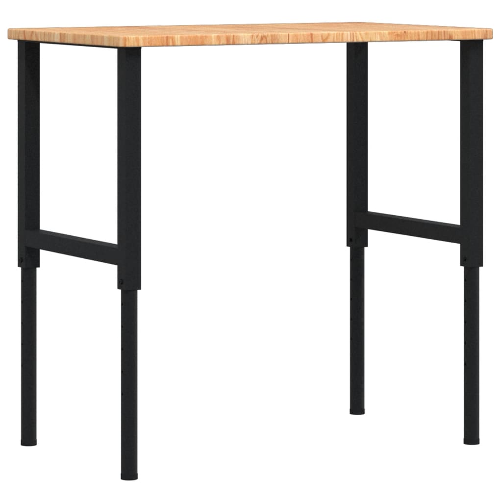 Vidaxx Werkbank Rechteck 100x60x (71,5-98) cm Eiche hellbraun
